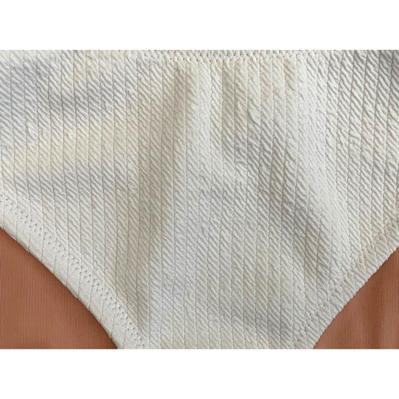 J. Crew Women's Textured Curved-Waist Cheeky Bikini Bottom White Size Large NWT - Picture 10 of 16